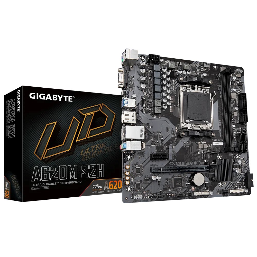 GIGABYTE A620M S2H D5 AM5 VGA HDMI DP