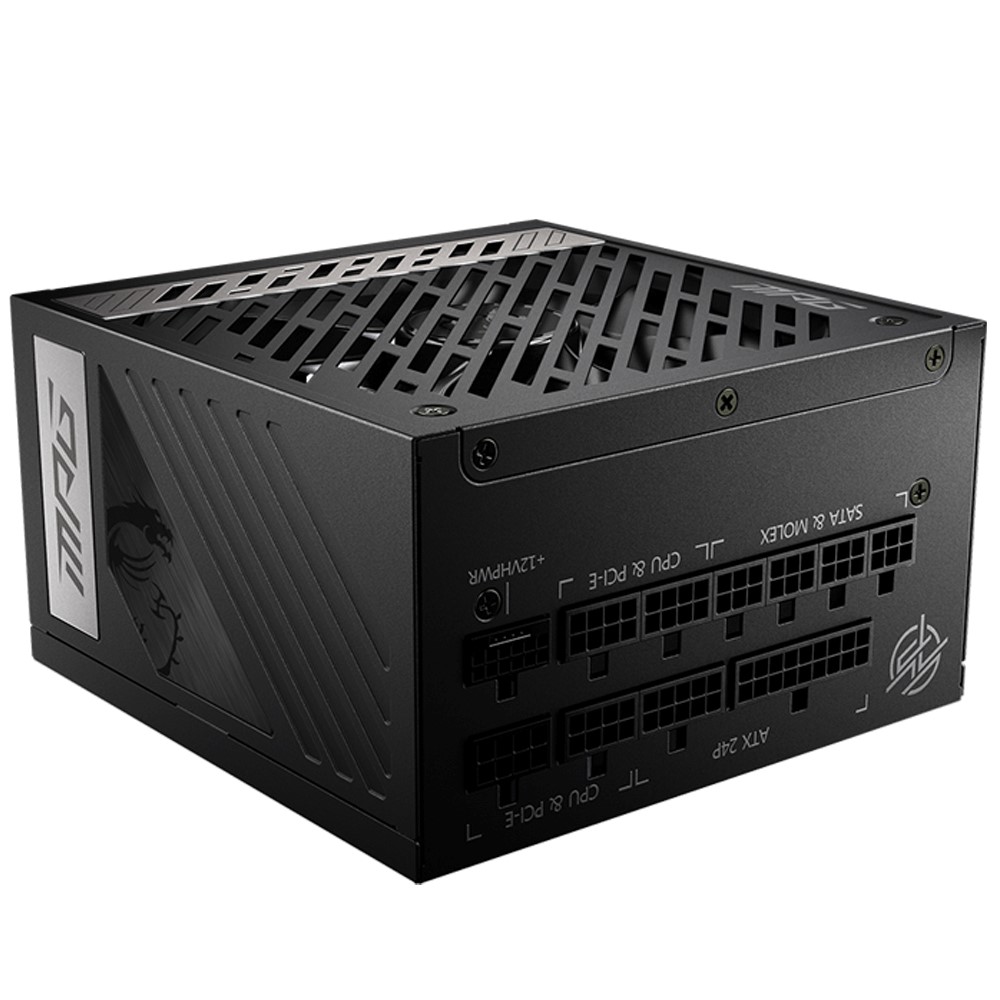 MSI PSU MPG A850G PCIE5 850W 80 PLUS GOLD ACTIVE PFC FULL MODULAR