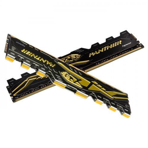 APACER PANTHER BLACK-GOLD 16GB (2X8GB) 3200MHZ CL16 DDR4 GAMING RAM (AH4U16G32C28Y7GAA-2)