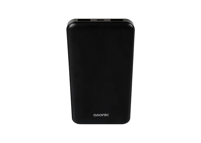 ASONIC AS-P10 10000MAH 2-USB OUTPUT POWERBANK SIYAH TASINABILIR PIL SARJ CIHAZI