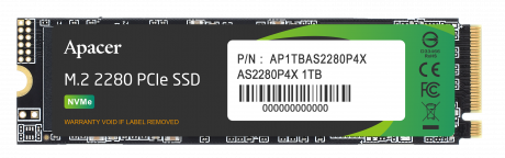 APACER AS2280P4X-1 1TB 2100-1700 MB/S M.2 PCIE GEN3X4 SSD AP1TBAS2280P4X-1