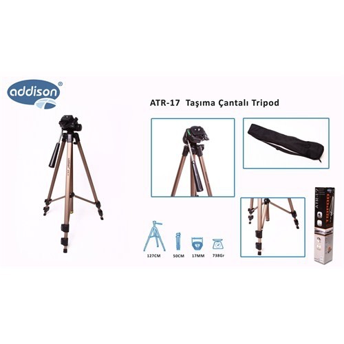 ADDISON ATR-17 50-127CM TASIMA CANTALI TRIPOD