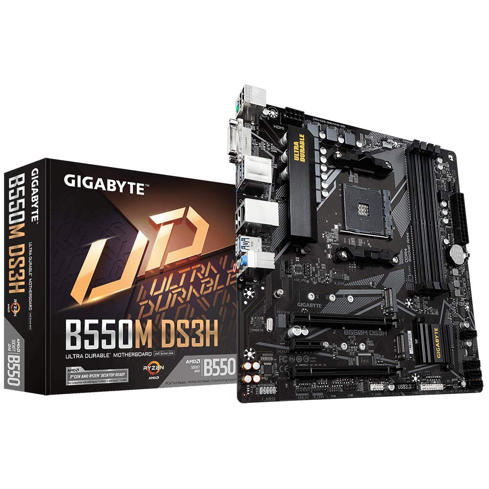 B550M-DS3H GIGABYTE B550M DS3H AM4 RYZEN DDR4 DVI-D HDMI