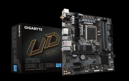 GIGABYTE B760M-DS3H-AX-DDR4 INTEL® SOCKET LGA 1700:SUPPORT 13TH AND 12TH GEN SERIES PROCESSORS