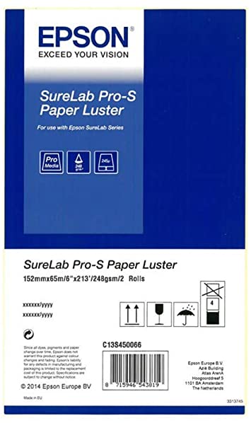 EPSON C13S450066 SURELAB PRO-S PAPER LUSTER 6X65 2 RULO