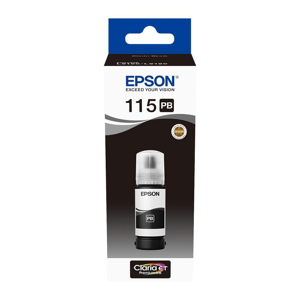 EPSON C13T07C14A 115 ECOTANK PIIGMENT SIIYAH MUREKKEP SİSE