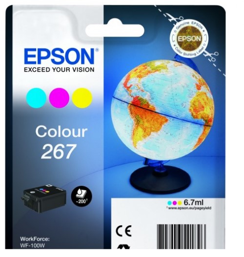 EPSON 267 RENKLI (CMY) MUREKKEP SISE (WF-100W)