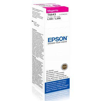 EPSON C13T66434A KIRMIZI MUREKKEP KARTUS 70ML L550, L200, L220, L355, L365