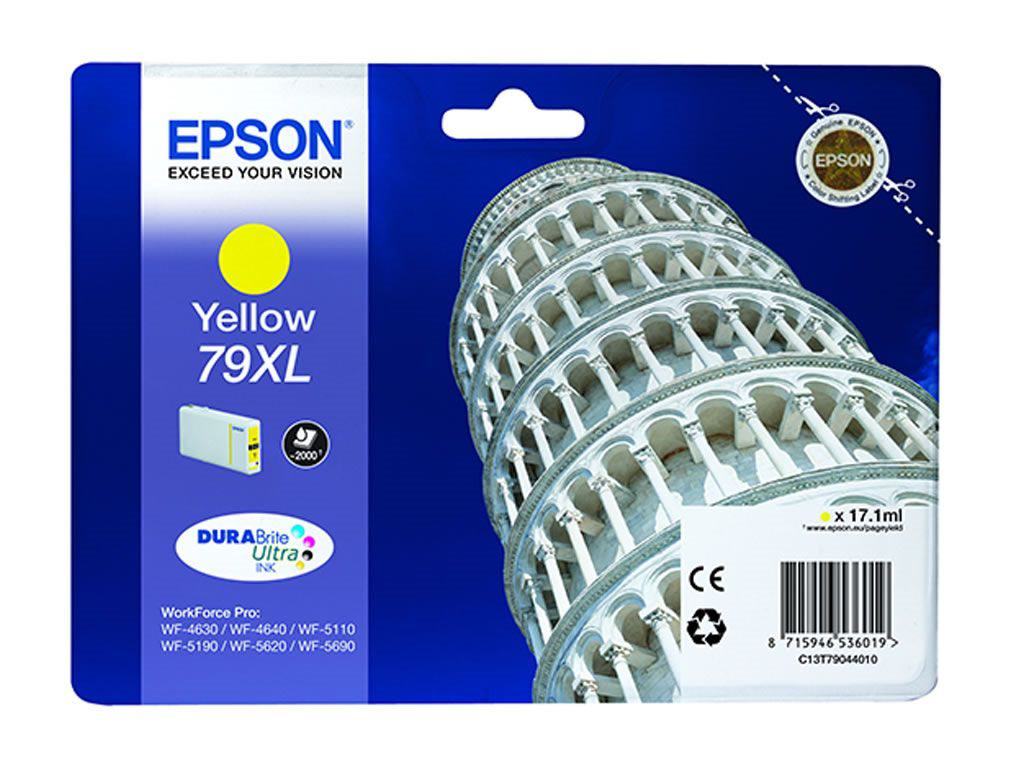 EPSON C13T79044010 SINGLEPACK YELLOW 79XL DURABRITE ULTRA INK,WORKFORCE PRO WF-5110DW,WORKFORCE PRO WF-5190DW,WORKFORCE PRO WF-5620DWF,WORKFORCE PRO WF-5690DWF