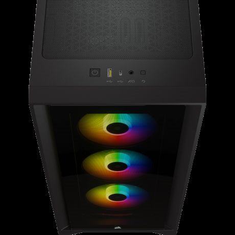 CC-9011204-WW CORSAIR ICUE 4000X RGB SIYAH MIDI TOWER KASA