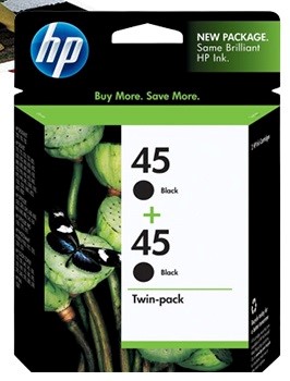 HP 45 BLACK SIYAH 42ML 51645AA 2LI PAKET KARTUS CC625A