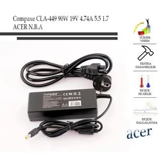 COMPAXE CLA-451 180W 19.5V 9.23A 5.5-1.7 ACER NOTEBOOK ADAPTORU