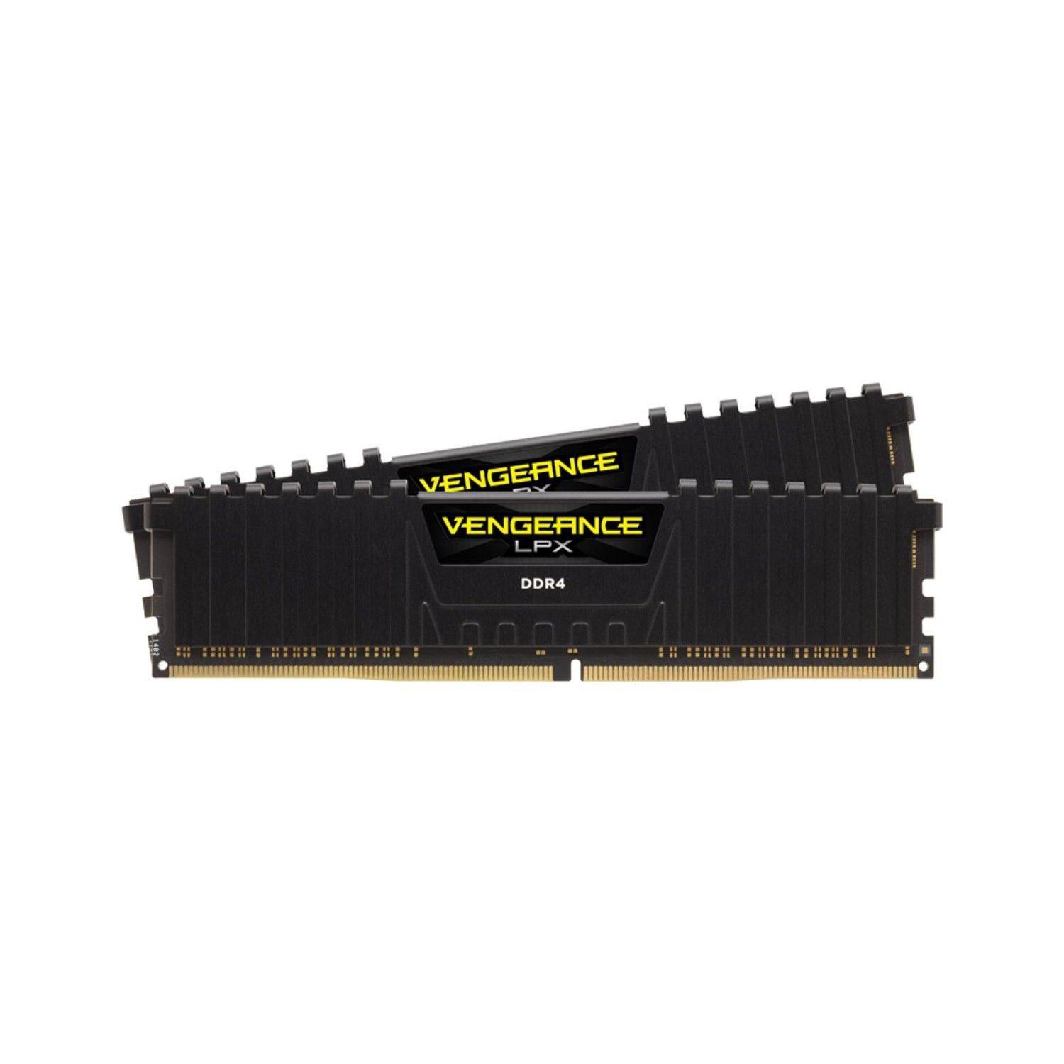 CORSAIR RAM - CMK32GX4M2D3600C18 VENGEANCE® LPX 32GB (2 x 16GB) DDR4 DRAM 3600MHz C18 Memory Kit - Black