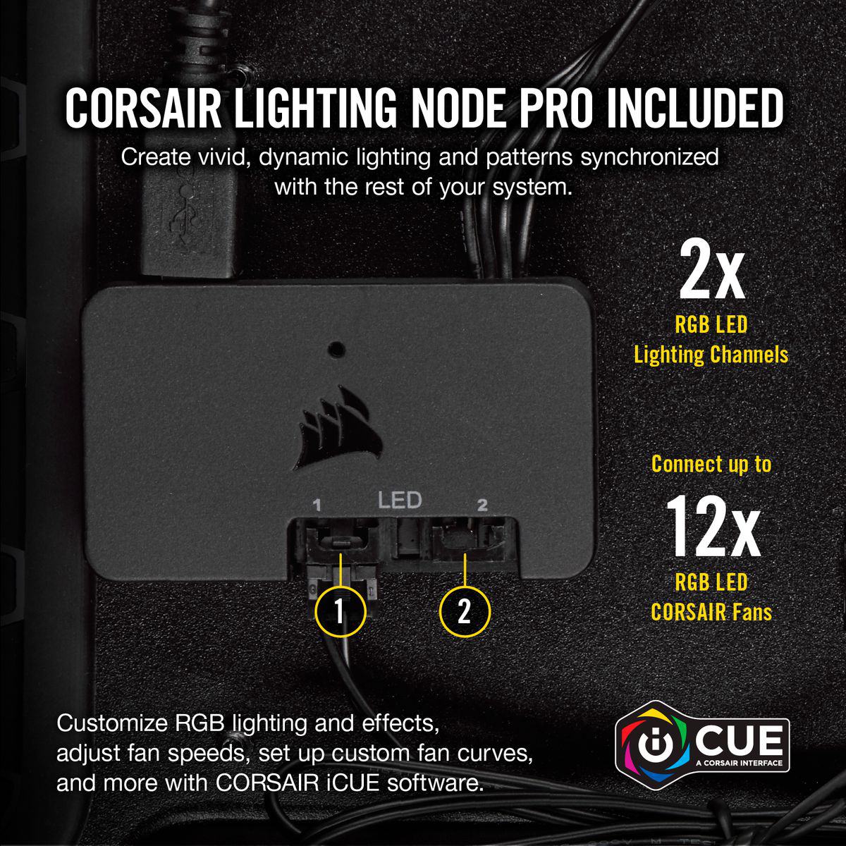 CORSAIR LL140 140MM RGB KASA FANI 2'LI KUTU (CO-9050074-WW)