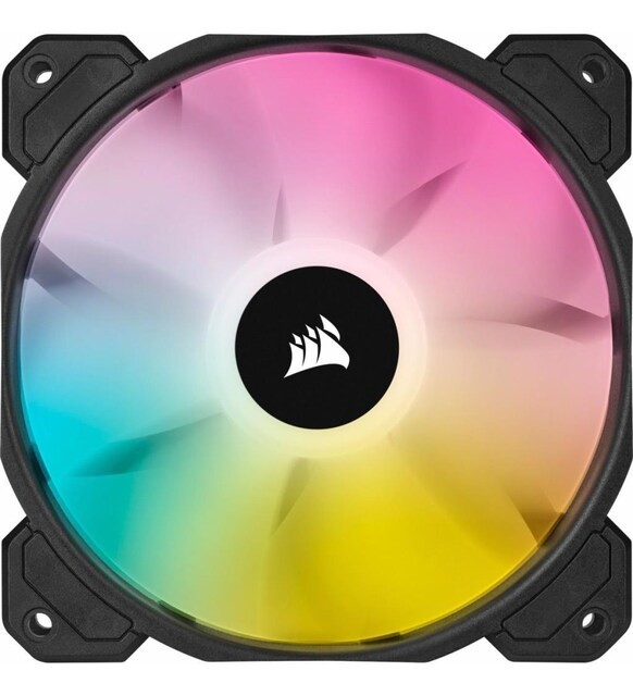 CORSAIR FAN - CO-9050108-WW ICUE SP120 RGB ELITE PERFORMANCE 120MM WHITE PWM FAN — TRIPLE PACK WITH LIGHTING NODE CORE