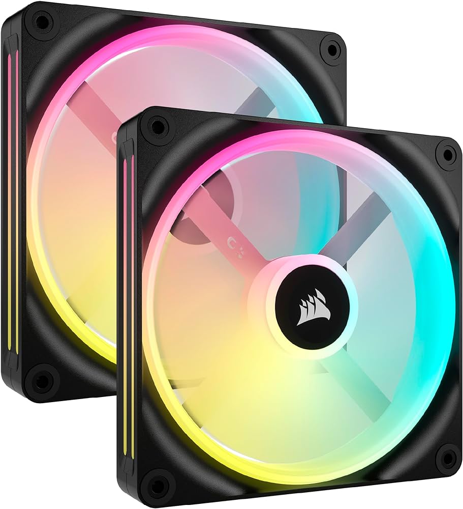 CORSAIR FAN - CO-9051004-WW iCUE LINK QX140 RGB 140mm PWM PC Fans Starter Kit with iCUE LINK System Hub