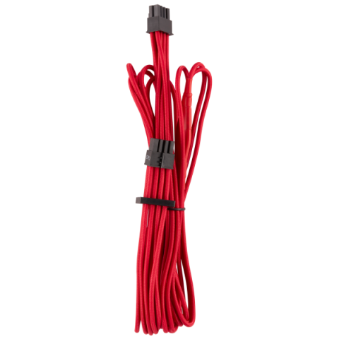 CORSAIR POWER CORD - CP-8920237 PREMIUM INDIVIDUALLY SLEEVED EPS12V-ATX12V CABLES TYPE 4 GEN 4 – RED