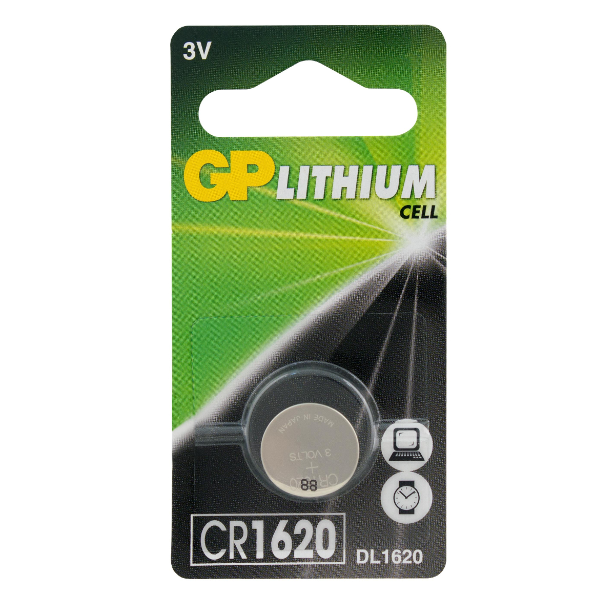 GP CR1620-U1 3V LITYUM DUGME PIL TEKLI PAKET