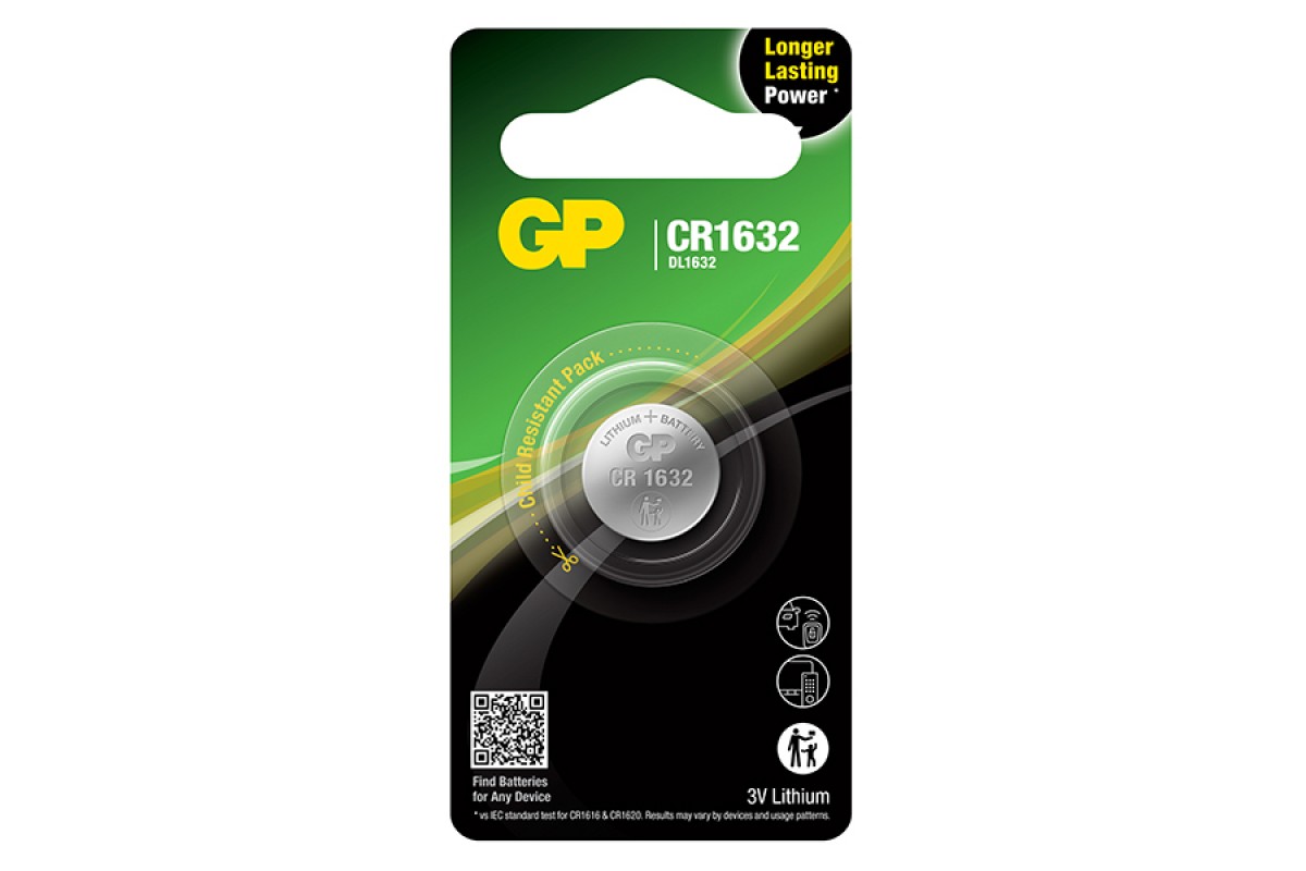 GP CR1632-U1 3V LITYUM DUGME PIL TEKLI PAKET