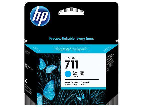 HP CZ134A (711) CAMGOBEGI 3 LU PAKET 29 ML GENIS FORMAT MUREKKEP KARTUSU