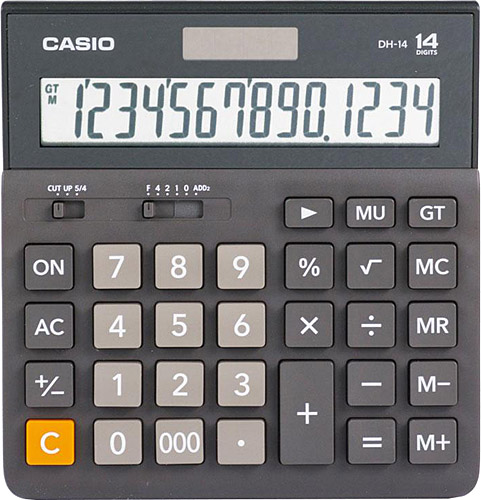 CASIO DH-14 14 HANE MASA USTU HESAP MAKINESI