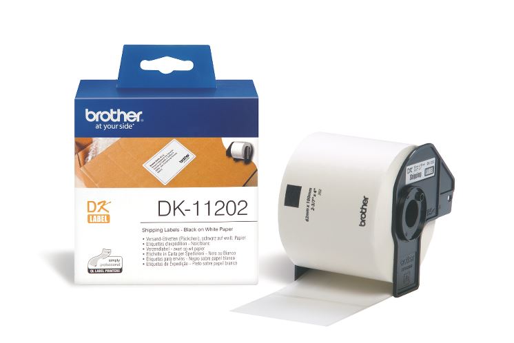 BROTHER P-TOUCH DK-11202 DK ETİKET GÖNDERİ ETİKETİ 62MM X 100MM 300 ADET