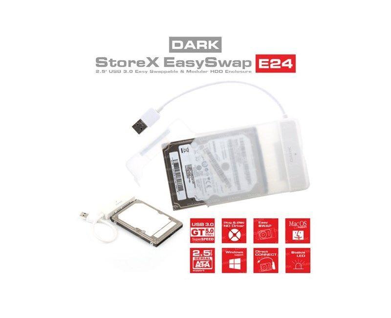 DK-AC-DSE24U3 DARK 2.5 INC SATA HARDDISK KUTUSU