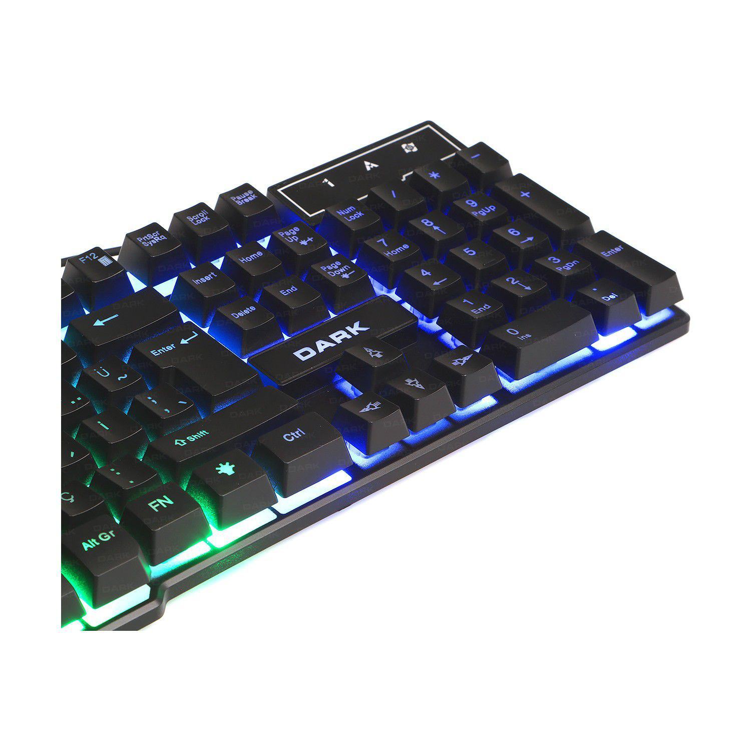 DARK ELITE FORCE MEKANIK HISLI RGB USB KABLOLU Q KLAVYE (DK-AC-GK1000)