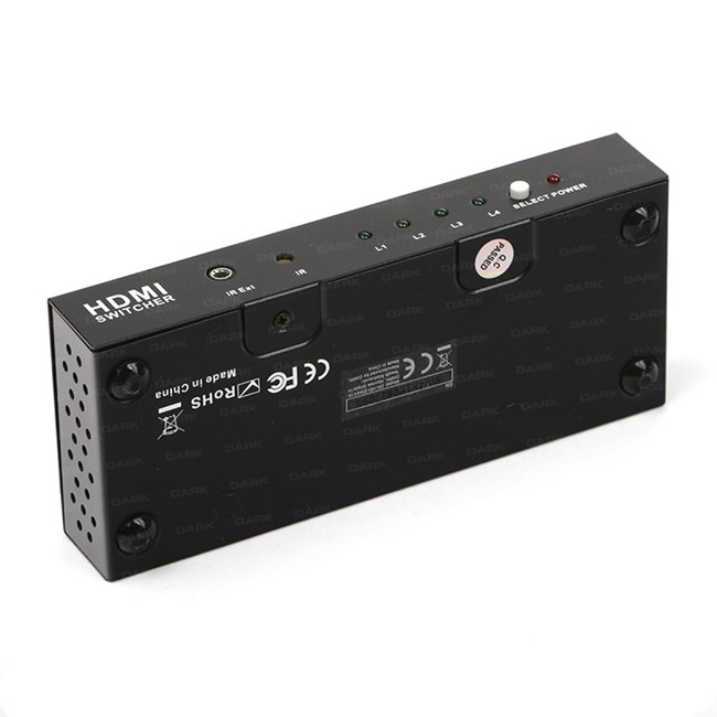 DARK 4 GIRIS - 1 CIKIS KUMANDALI HDMI 4K SWITCH