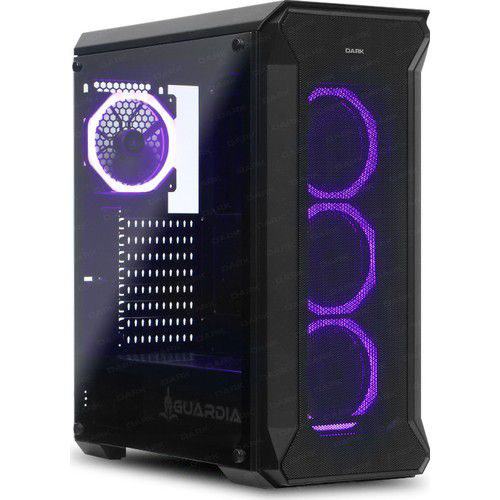 DARK GUARDIAN 4X12CM FAN USB3.0 PENCERELI ATX SIYAH KASA(DKCHGUARDIAN)