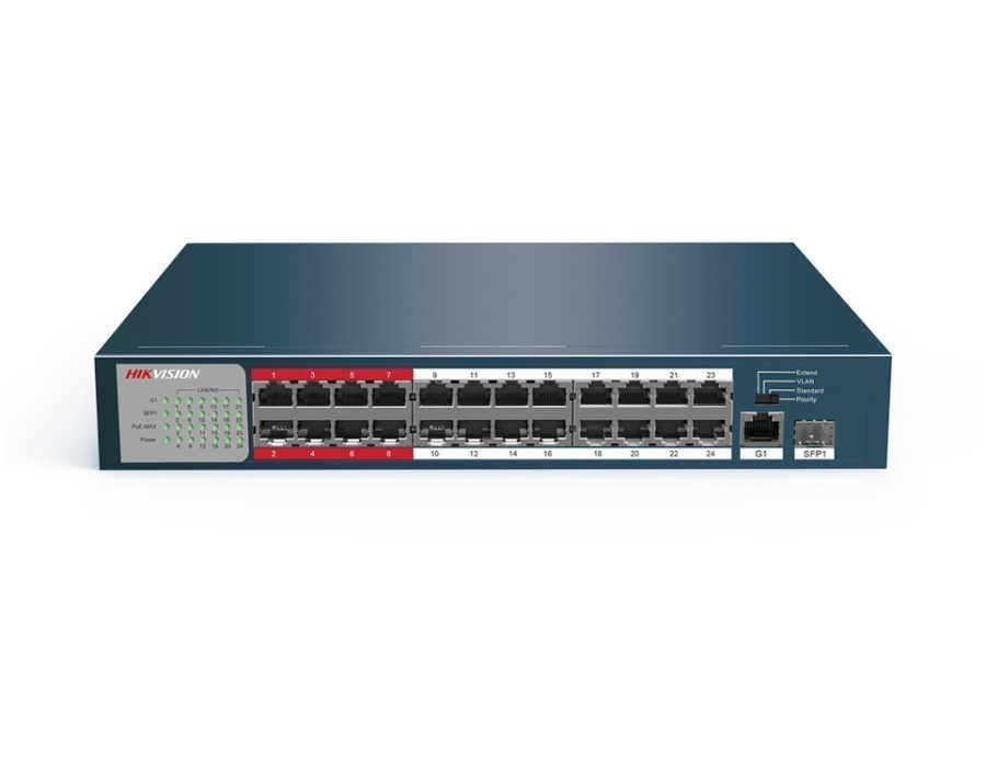 HIKVISION DS-3E0326P-E-M(B) 24 PORT POE YONETILEMEZ