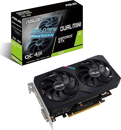 ASUS GEFORCE DUAL-GTX1650-O4GD6-P-V2 4GB GDDR6 128BIT 1650MHZ OC 1XDVI 1XHDMI 1XDP EKRAN KARTI