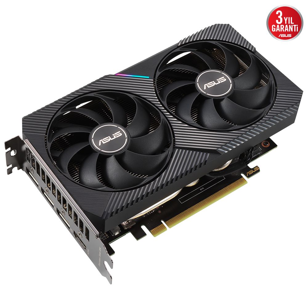 ASUS GEFORCE DUAL-RTX3060-12G-V2 12GB GDDR6 192BIT 1807MHZ OC HDMI 3XDP EKRAN KARTI