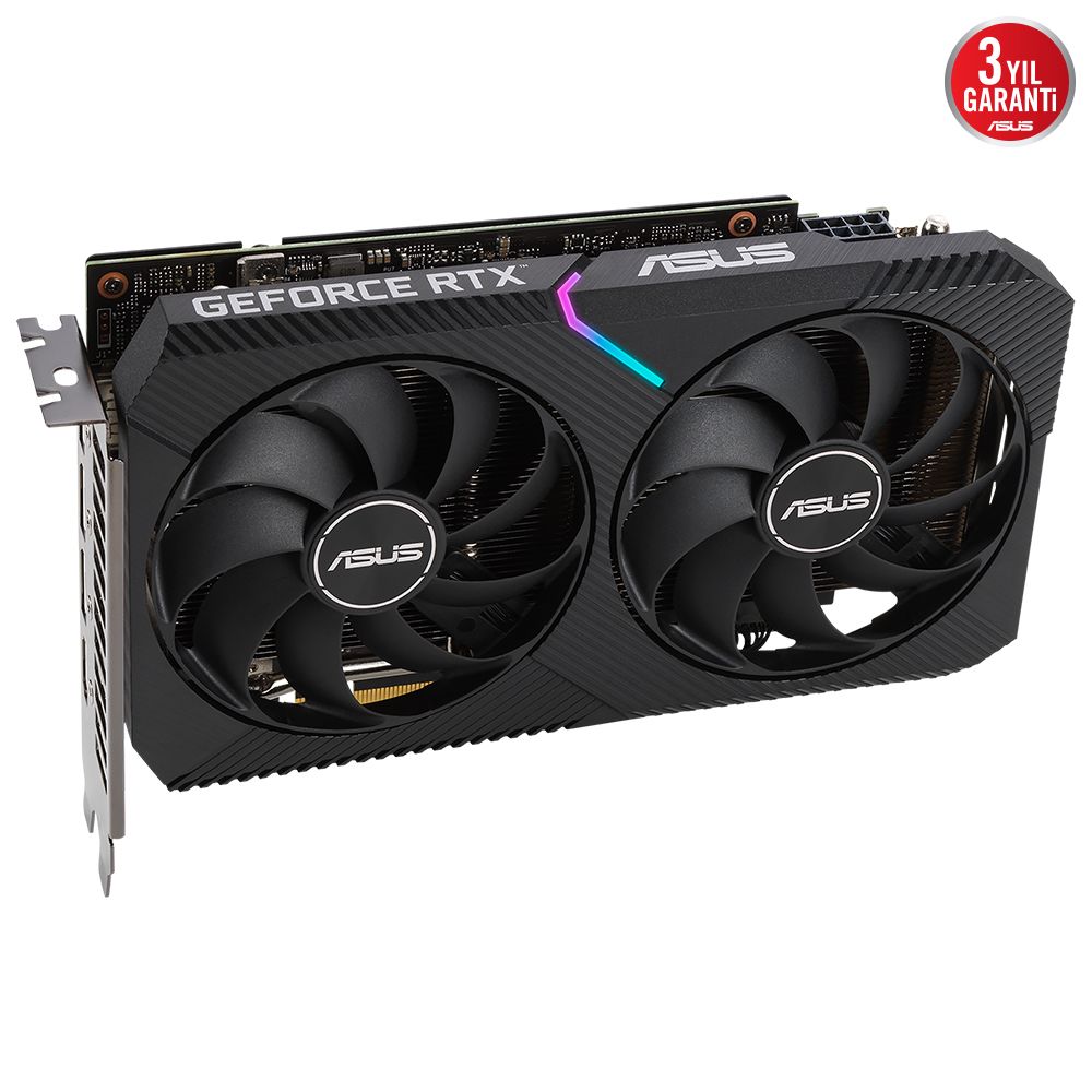 ASUS GEFORCE DUAL-RTX3060-12G-V2 12GB GDDR6 192BIT 1807MHZ OC HDMI 3XDP EKRAN KARTI