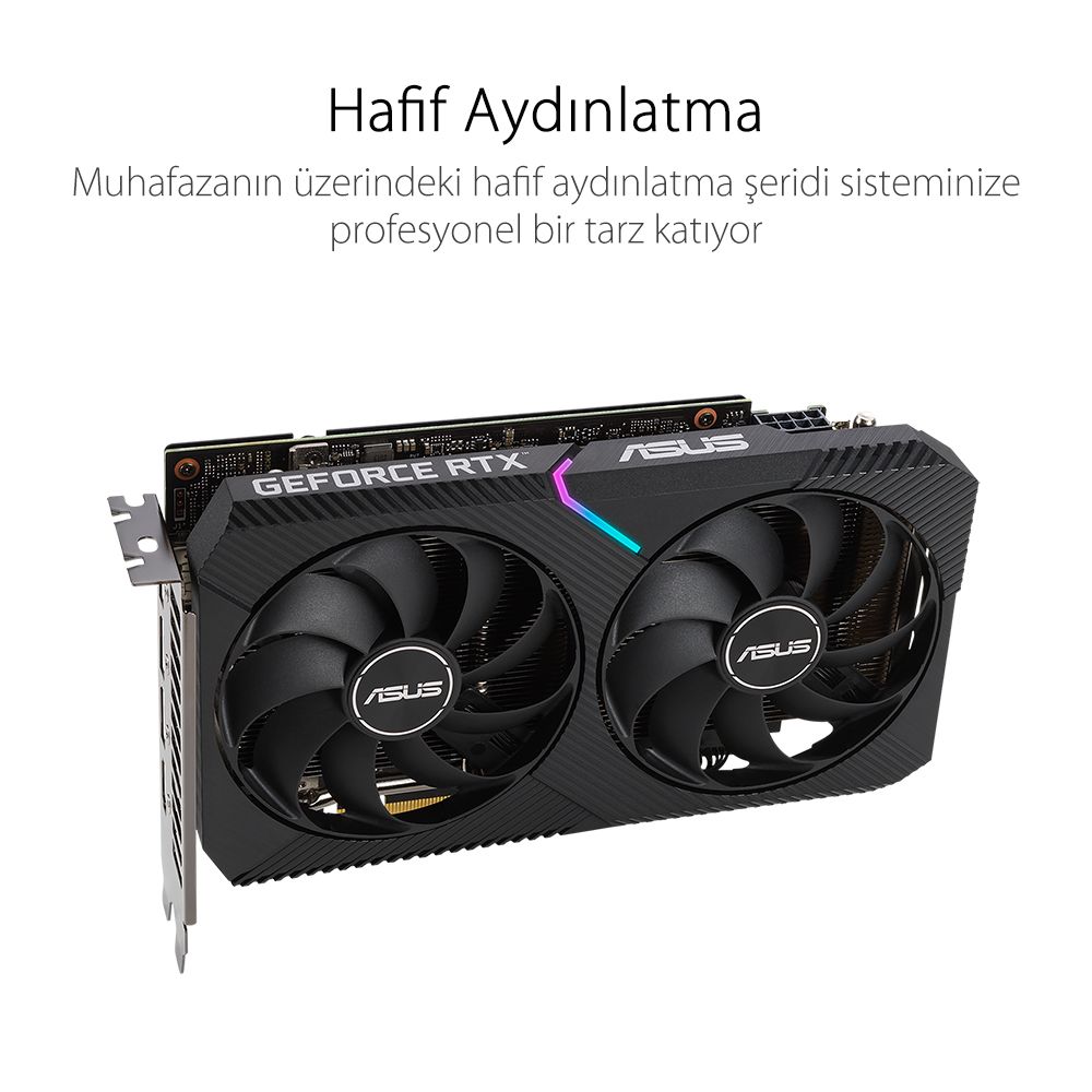 ASUS GEFORCE DUAL-RTX3060-12G-V2 12GB GDDR6 192BIT 1807MHZ OC HDMI 3XDP EKRAN KARTI