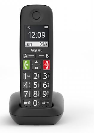 GIGASET E290 GENIS EKRAN SIYAH TELSIZ DECT TELEFON