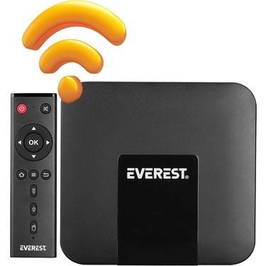 EVEREST EV-TB30 AMLOGIC905W ISLEMCI 2G RAM+16 DAHILI H.WIFI+ QUAD ARM CORTEX-A53 KUM ANDROID TV BOX