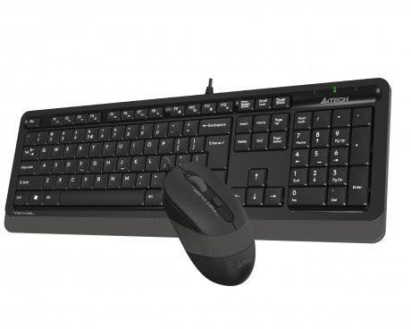 A4 TECH F1010 Q USB GRI TR MM KLAVYE+OPTIK MOUSE