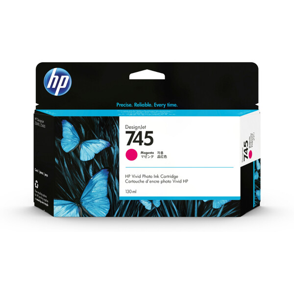 HP 745 MAGENTA KIRMIZI 130ML PLOTTER KARTUSU F9J95A