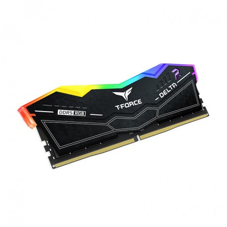 TEAM T-FORCE DELTA RGB BLACK 32GB(2X16GB) 7600MHZ DDR5 GAMING RAM CL36 (FF3D532G7600HC36DDC01)