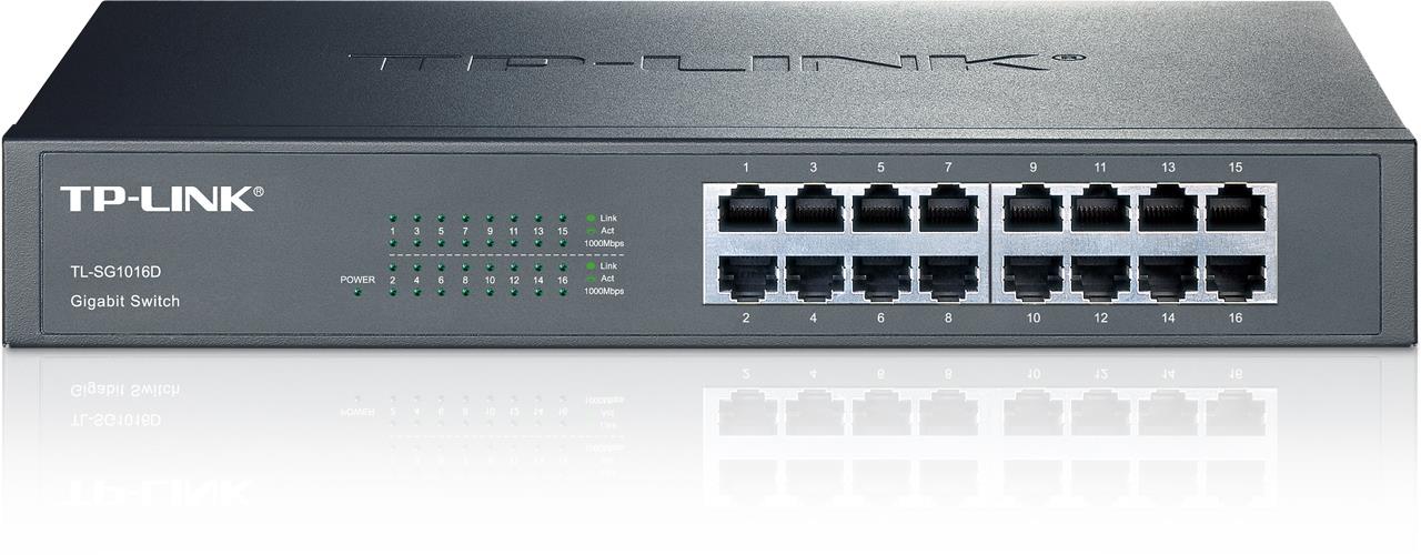 IP-COM G1016D 16 PORT GIGABIT METAL KASA RACKMOUNT SWITCH