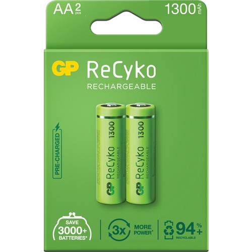 GP AA 1300 MAH SARJLI KALEM PIL 2'LI PAKET GP130AAHCEMTR-2GB