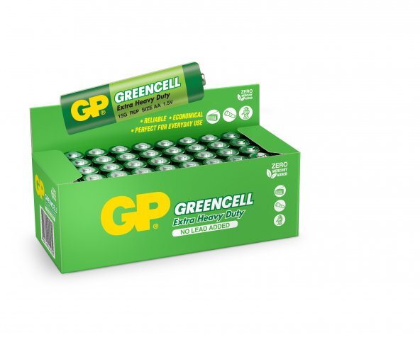 GP GREENCELL R6 AA BOY CINKO KALEM PIL 40'LI PAKET GP15G-2S4