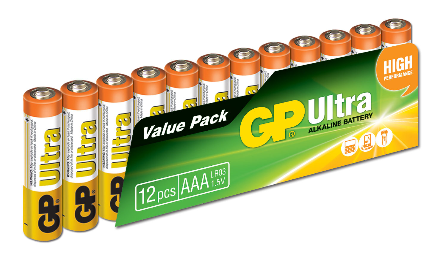 GP R03 AAA BOY ULTRA ALKALIN INCE KALEM PIL 12'LI PAKET GP24AU-VS12