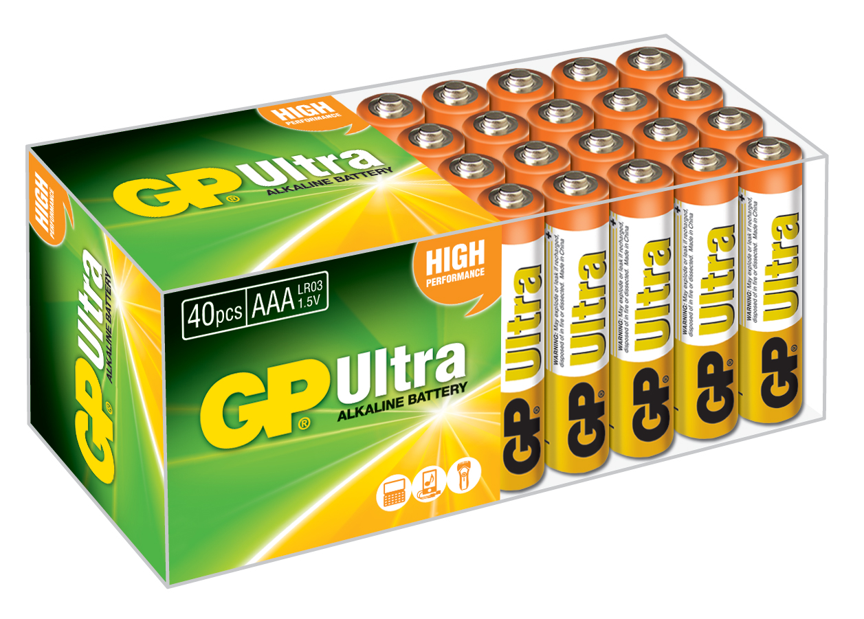 GP R03 AAA BOY ULTRA ALKALIN INCE KALEM PIL 40'LI PAKET GP24AUT-2B40