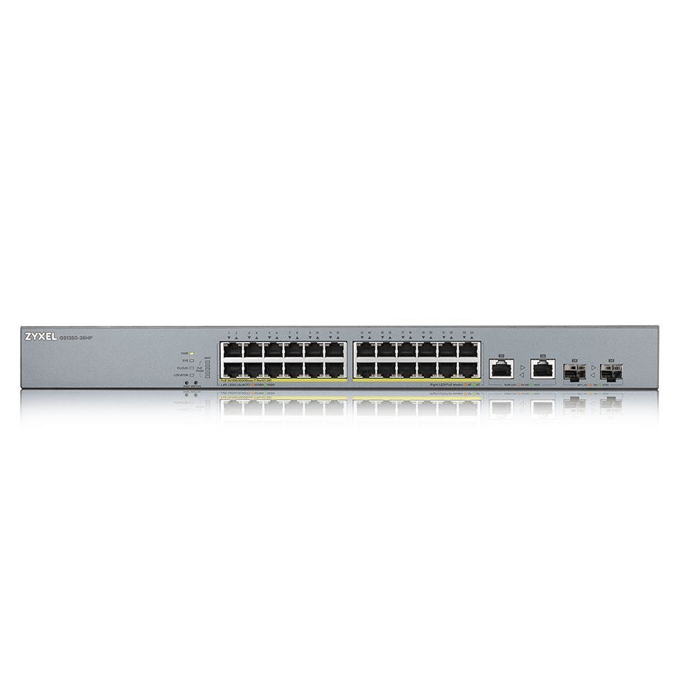 ZYXEL GS1350-26HP 26 PORT YONETILEBILIR POE SWITCH (375 WATT)