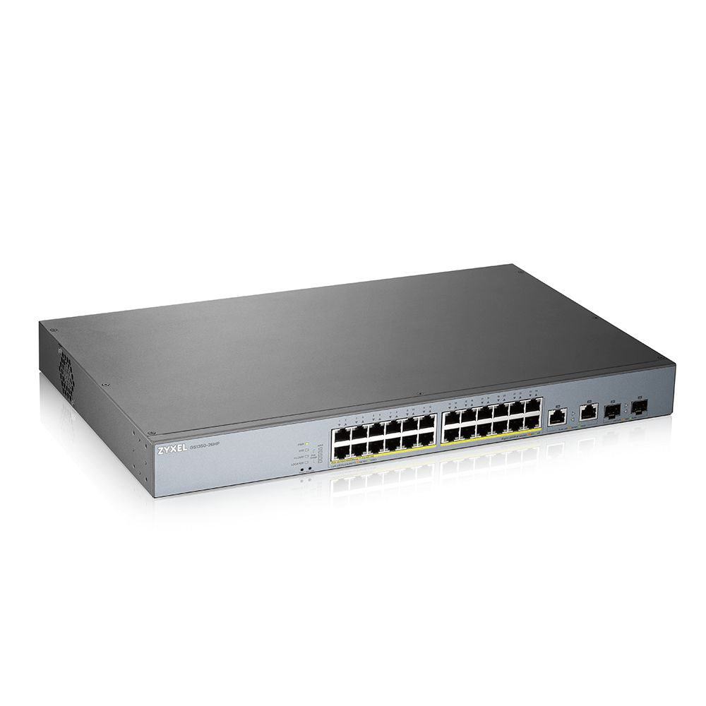 ZYXEL GS1350-26HP 26 PORT YONETILEBILIR POE SWITCH (375 WATT)