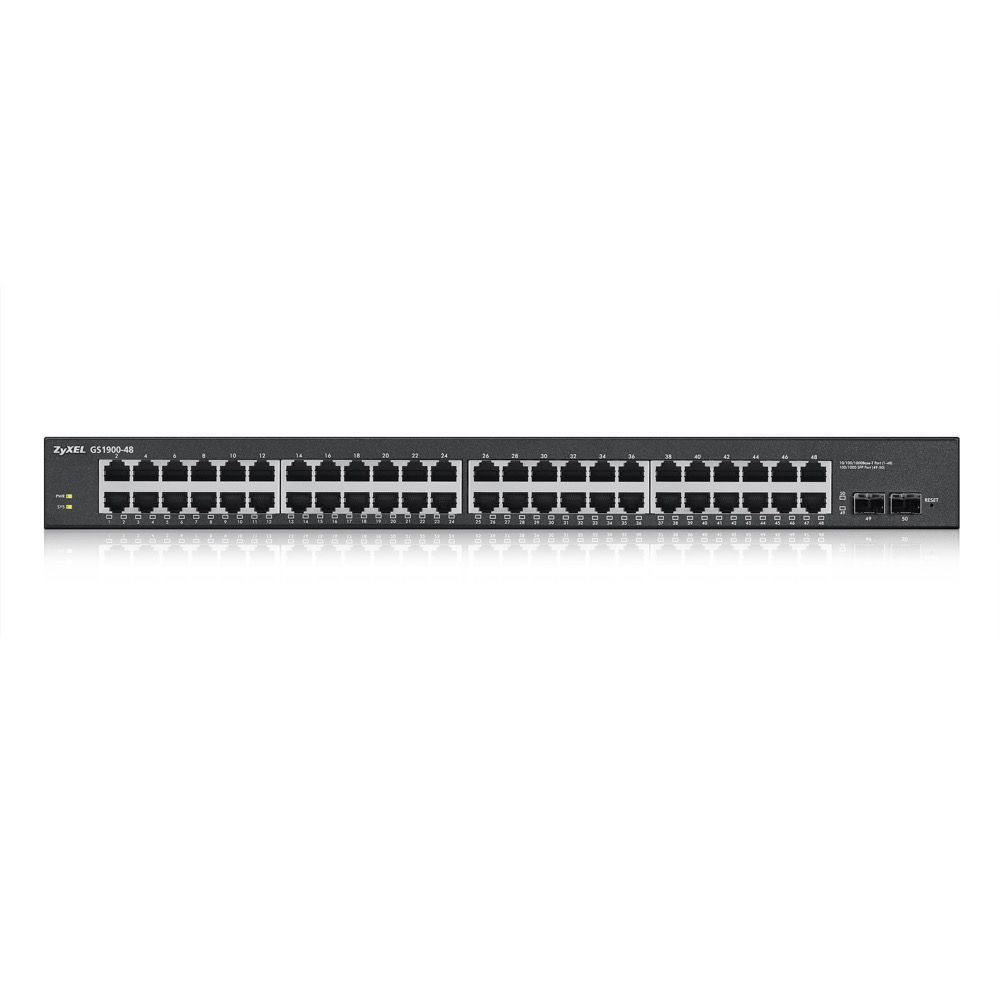 ZYXEL GS1900-48 48 PORT 10-100-1000+2XSFP WEB YONETILEBILIR SWITCH