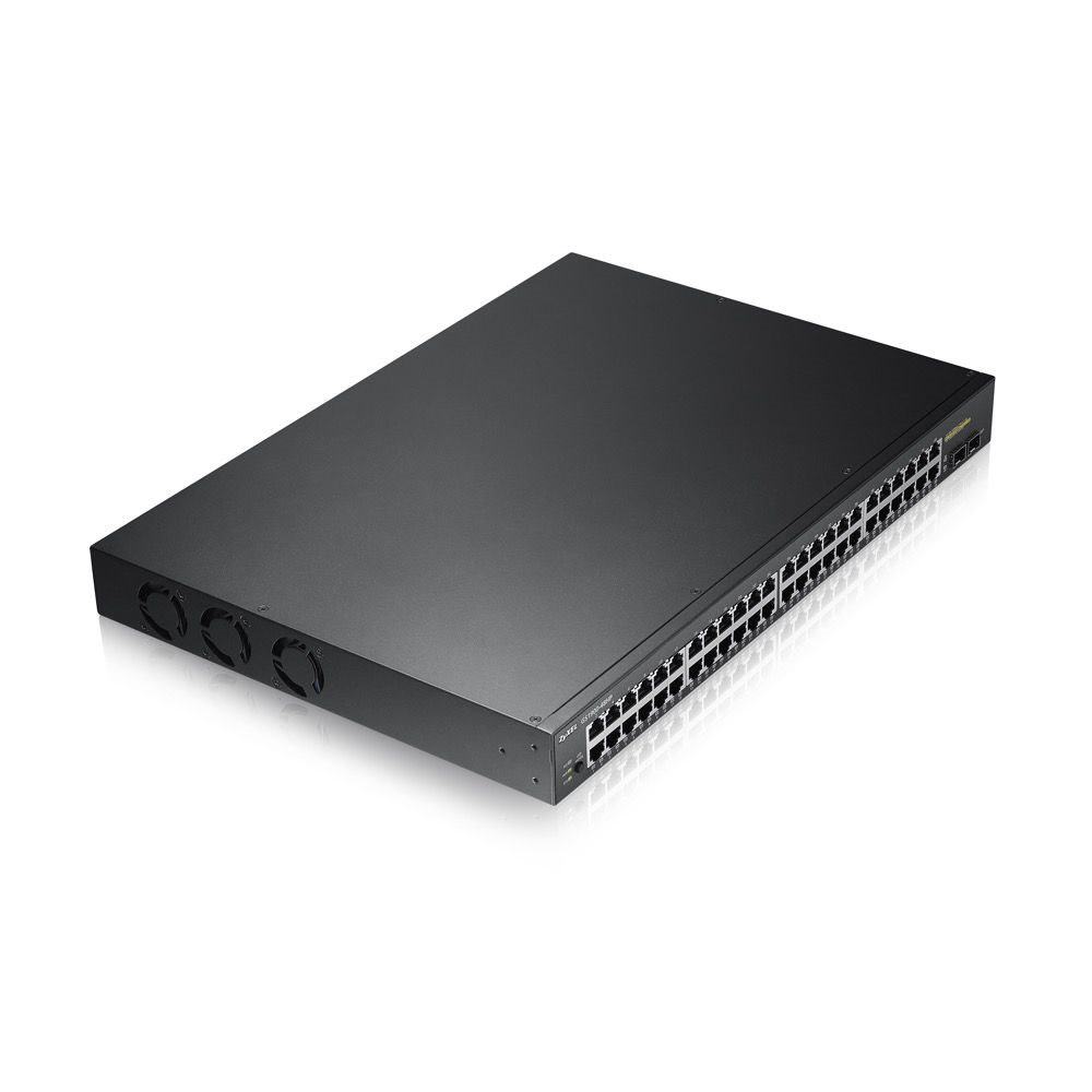 ZYXEL GS1900-48HP 48PORT -24X10-100-1000 POE+2XSFP48 PORT GIGABIT + 24PO