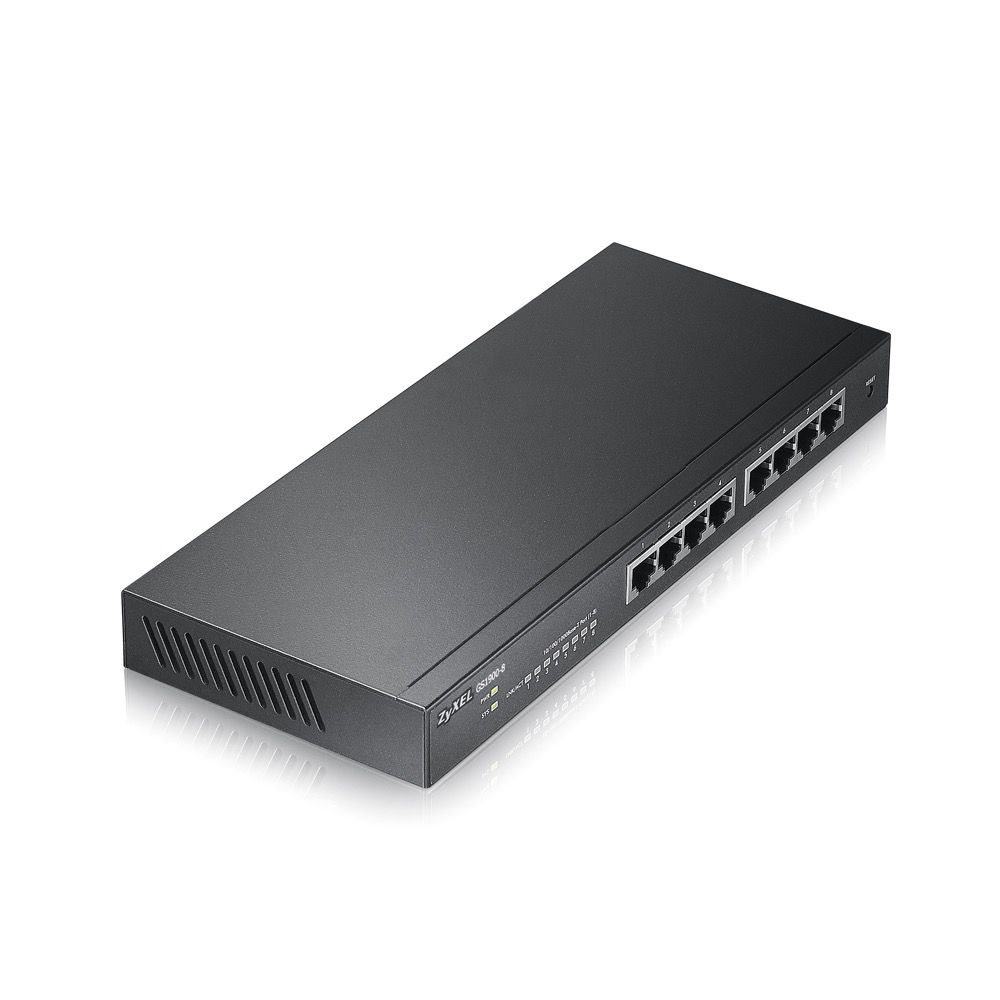 ZYXEL GS1900-8 8 PORT 8X10-100-1000 WEB YONETILEBILIR SWITCH